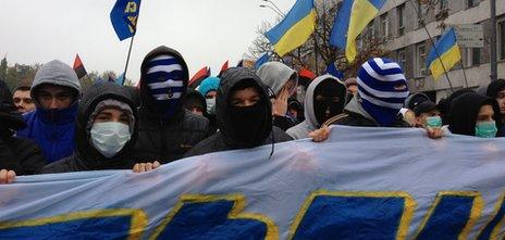 Rally of Svoboda party supporters