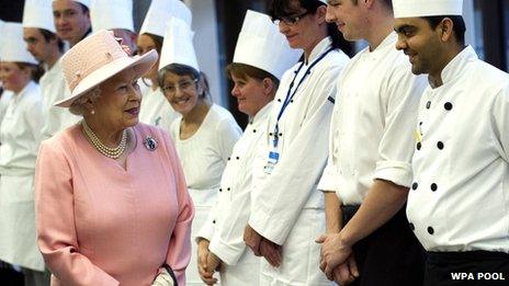 The Queen at Drapers' Academy