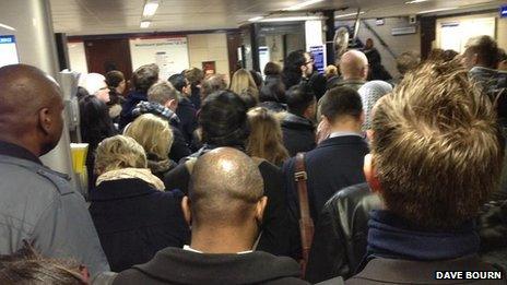 People delayed by Central Line suspension