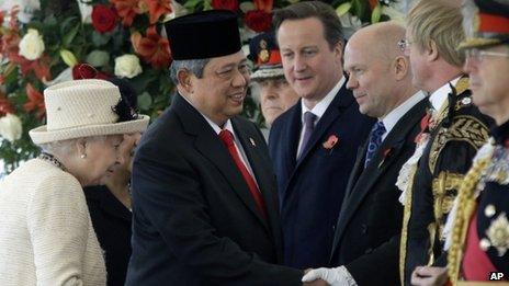 Susilo Bambang Yudhoyono welcomed on state visit to UK