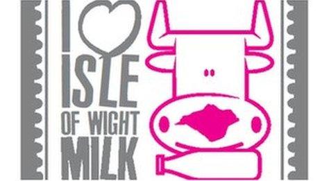 The I love Isle of Wight Milk logo