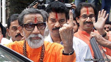 File picture of Bal Thackeray