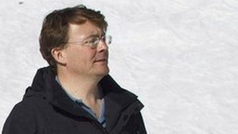Prince Johan Friso of the Netherlands posing during a photocall in the Austrian alpine ski resort of Lech am Arlberg, February 2011