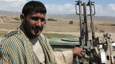 An Afghan fighter