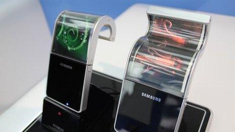 Samsung flexible phones prototypes