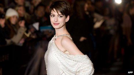 Anne Hathaway lost nearly two stones in weight and had her head shaved to portray tragic mother Fantine