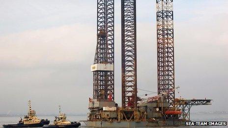 Stranded workers flown off North Sea rig - BBC News