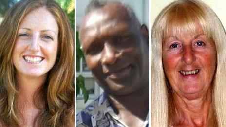 Dr Rachel Turner, Derick Crawford and Diane Davies