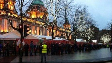 Prayer vigil at Belfast City Hall