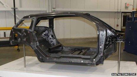 BMW i3 cabin made from carbon fibre reinforced plastic