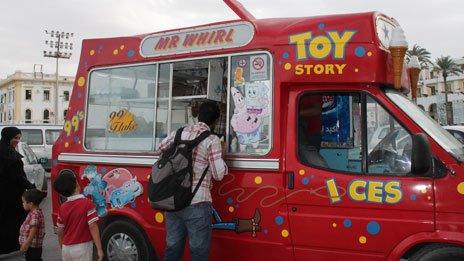 Ice cream van in Tripoli