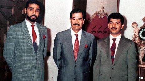 Saddam Hussein and his sons