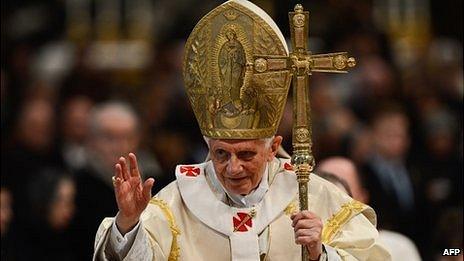 Pope Benedict XVI on January 1, 2013 at the Vatican