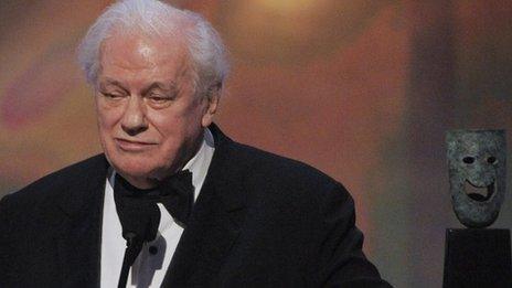 Charles Durning accepting the life achievement award at the 14th Annual Screen Actors Guild Awards in Los Angeles in 2008