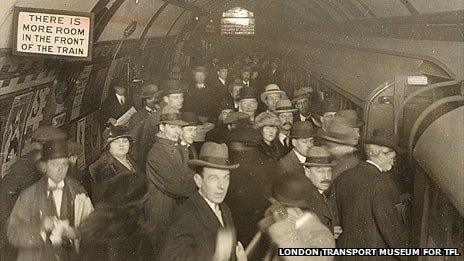 Passengers at Piccadilly Circus