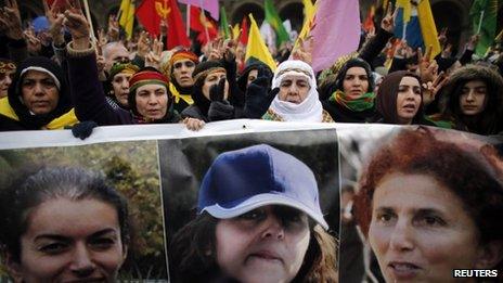 Kurdish demonstrations in Paris on Saturday