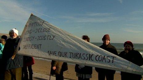 Navitus Bay protest in Swanage