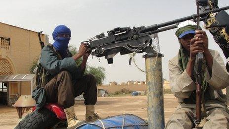 Movement for Oneness and Jihad in West Africa (Mujao) fighters in Mali (7 August 2012)