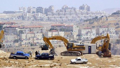Building work near Maale Adumim settlement (file photo)