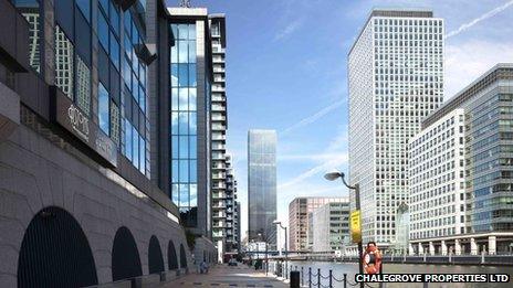 Design for the tower on the City Pride pub site