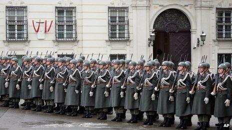 File photo of Austrian soldiers in Vienna