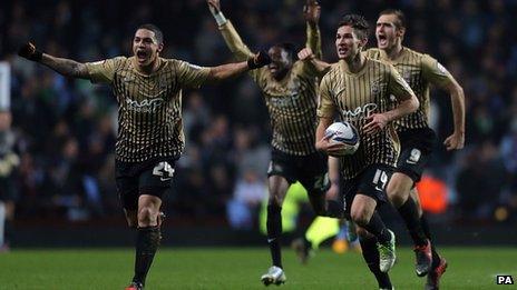 Bradford City celebrate
