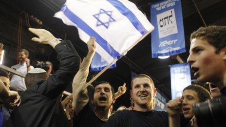 Supporters of Benjamin Netanyahu (22/01/13)