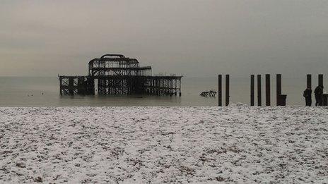 West Pier collapse - January 2013