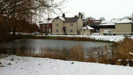 Burton Fleming floods Further risk from melting snow BBC News