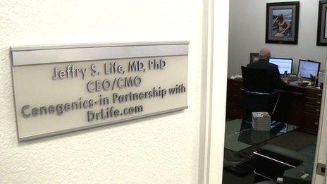 Dr Life in his office