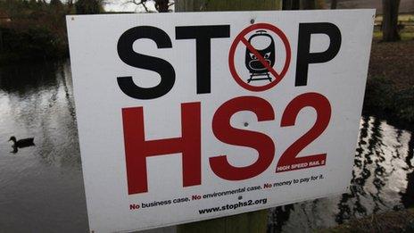 HS2 opposition poster