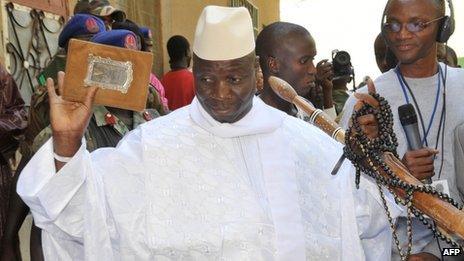 The Gambia's President Yahya Jammeh (24 November 2011)