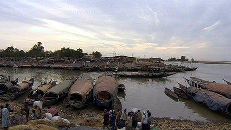 Boats on the River Niger