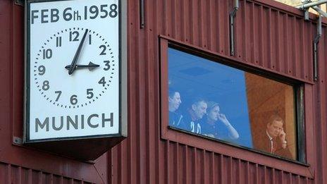 Munich clock at Old Trafford