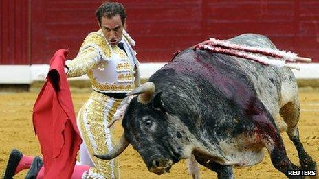 Bullfight in Burgos, northern Spain. File photo