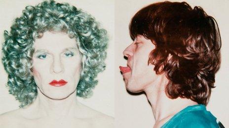 Andy Warhol and Mick Jagger by Andy Warhol