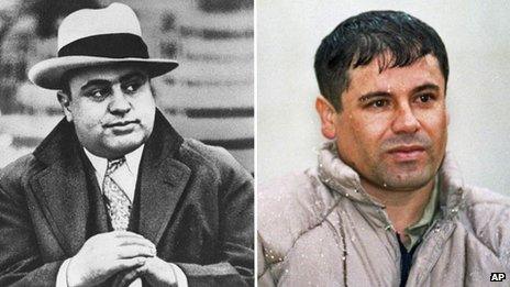 Al Capone and Joaquin Guzman