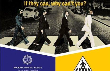 Calcutta traffic police poster