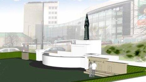 Artist's impression of the new memorial