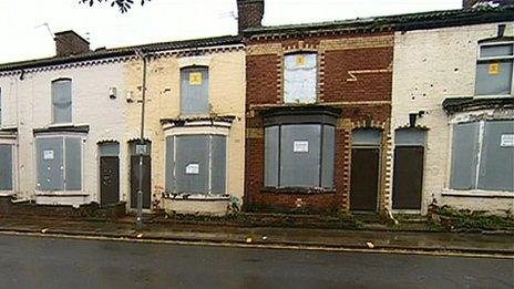 Vacant houses in Liverpool
