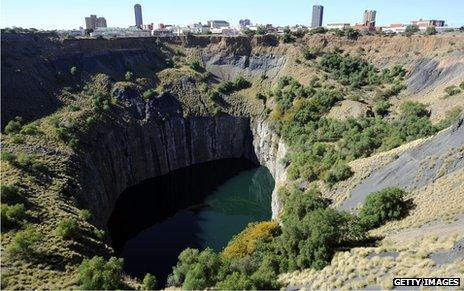 Diamond mine in South Africa