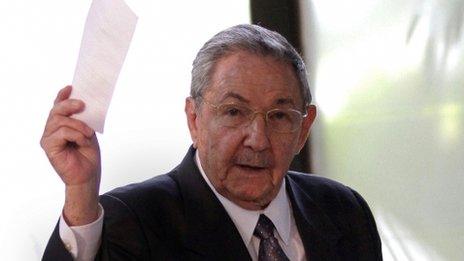 Raul Castro at the National Assembly in Havana. Photo: 24 February 2013