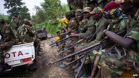 Rebels in eastern DR Congo on 30 November 2012