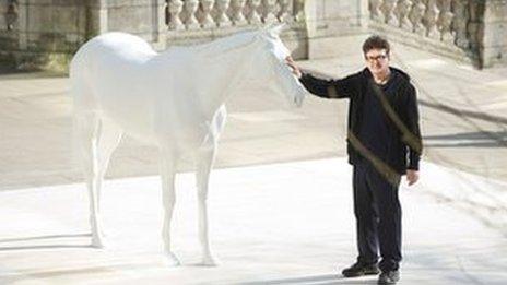 Mark Wallinger with The White Horse