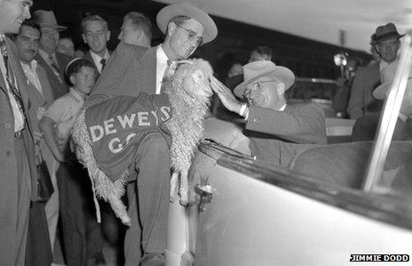 President Harry S. Truman on the campaign trail in Texas, 1948 (Jimmie A. Dodd Photograph Collection Dolph Briscoe Center for American History The University of Texas at Austin)
