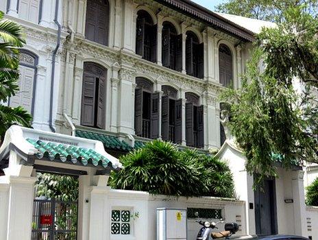 Refurbished Peranakan house in Singapore's Emerald Hill