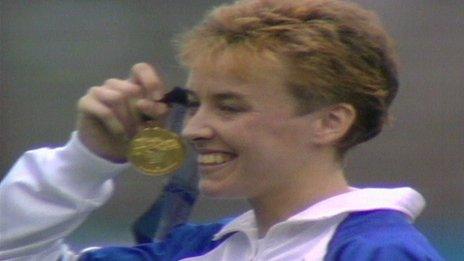 Dundee's Liz McColgan won gold in the 10,000 metres