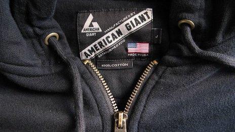 American Giant label