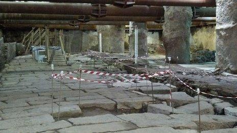 Roman ruins discovered beneath Thessaloniki
