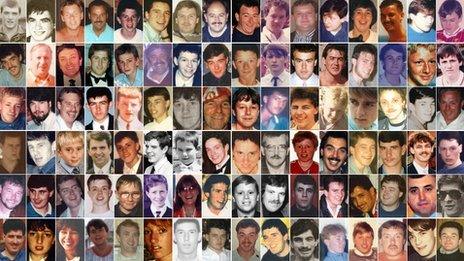The 96 victims of the Hillsborough disaster